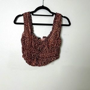 sexy cheetah House of CB corset crop top